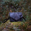 a Handcrafted brown Nordic leather bag made from vegetable-tanned leather.